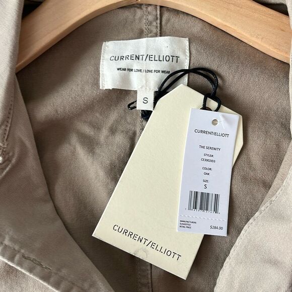 Current Elliott The Serenity Romper Jumpsuit Khaki NWT Size S $284 - Picture 8 of 12